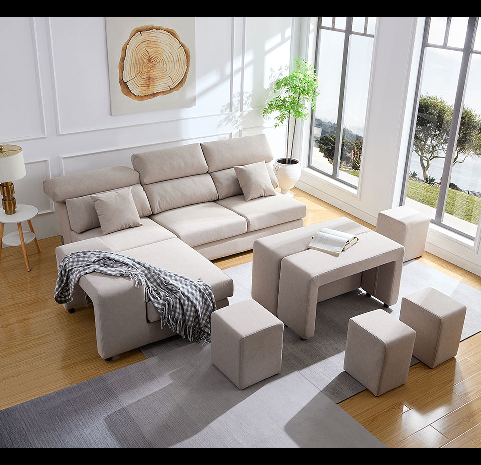 這款米諾L型百變沙發具備多項實用特點