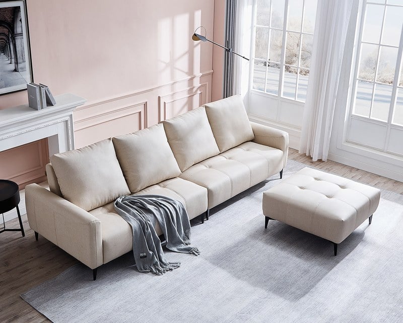 擇木深耕-卡瓦尼L型貓抓皮沙發