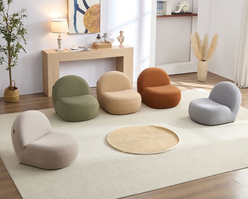 擇木深耕-小泡芙貓抓布沙發椅(五色)