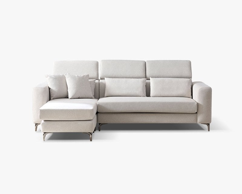 維洛納L型貓抓布沙發｜耐磨防潑水 × 可調式頭靠 × 可拆洗布套  – 擇木深耕