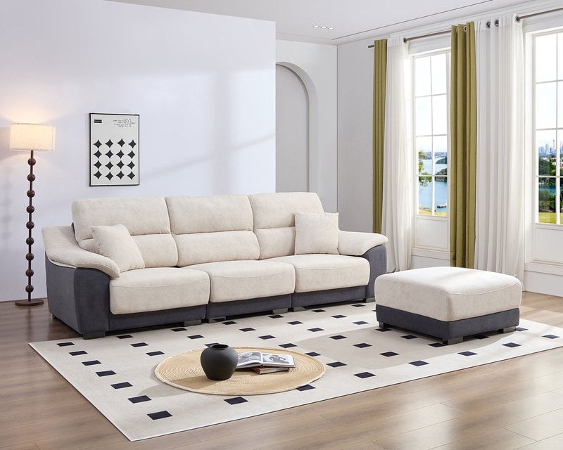 馬蒂尼L型貓抓布沙發｜滑軌式坐墊 × 耐磨防潑水 × 可拆洗布套 – 擇木深耕