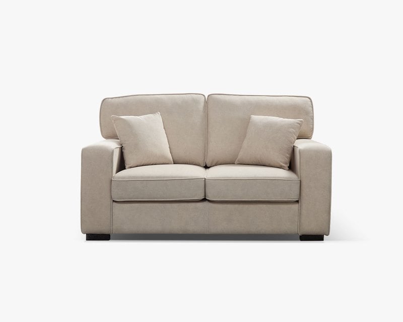 索米爾雙人座貓抓布沙發（淺米咖）｜擇木深耕