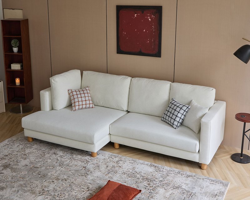 卡洛琳 L 型貓抓布沙發（左右型可選）｜擇木深耕