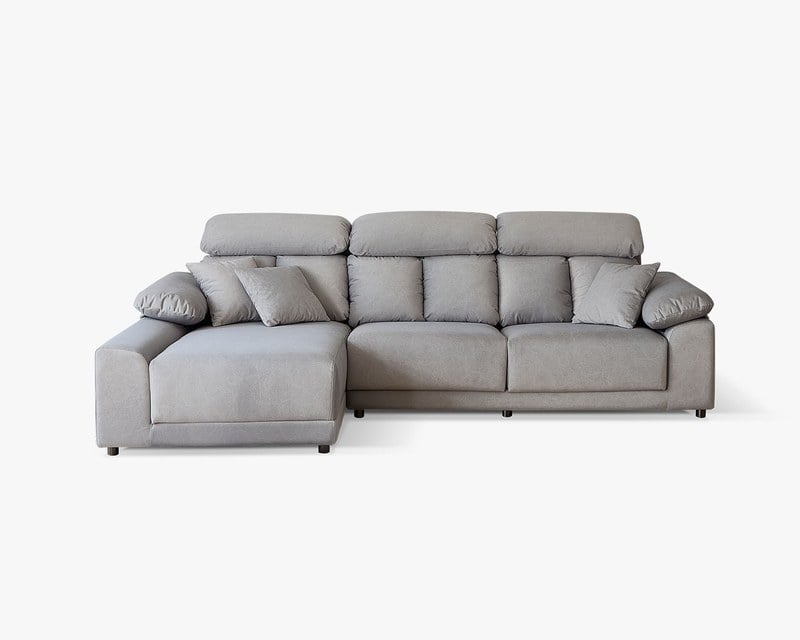 莫爾L型貓抓布沙發｜耐磨防潑水 × 滑軌式坐墊 × 左右型可選–擇木深耕