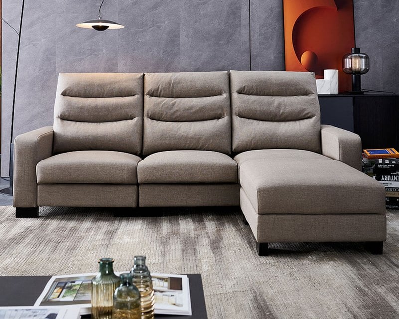 現場展示品出清-擇木深耕-喬堤L型貓抓皮收納沙發