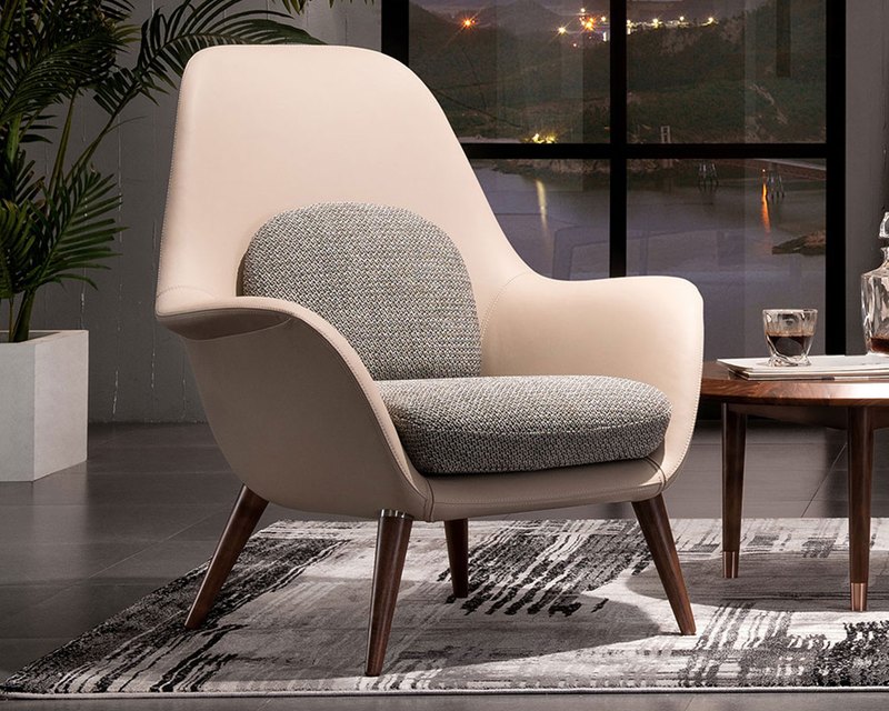 擇木深耕-柏莎北歐單人造型椅