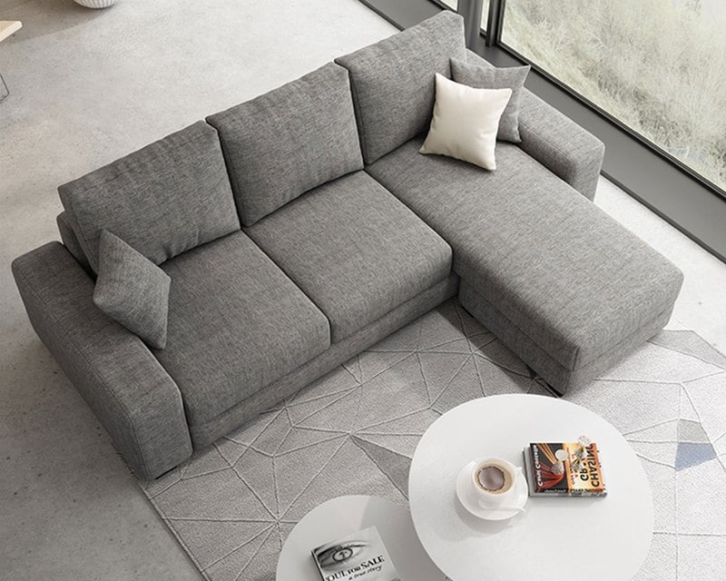 采軒 L 型布沙發 小宅最愛款｜可移動腳椅 × 小坪數合適 × 平價好入手 – 方願系列