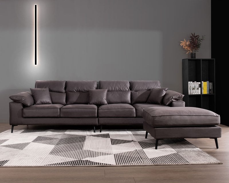 現場展示品出清-擇木深耕-安達曼L型布沙發