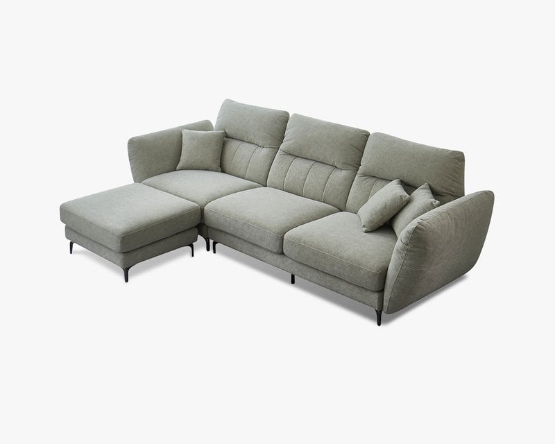 現場展示品出清-擇木深耕-弗莉達L型貓抓布沙發