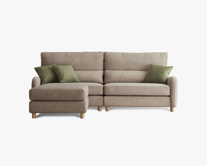 〔哈莉特 L 型貓抓布沙發〕｜防油防污防潑水 × 移動式腳椅 × 左右型自由擺放 – 擇木深耕