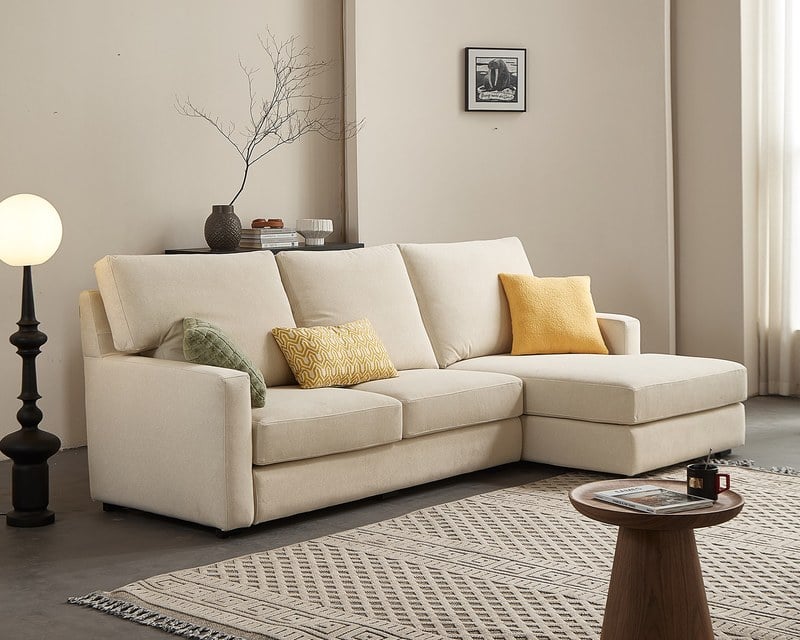 現場展示品出清-擇木深耕-米蓮娜L型貓抓布沙發(左/右型)