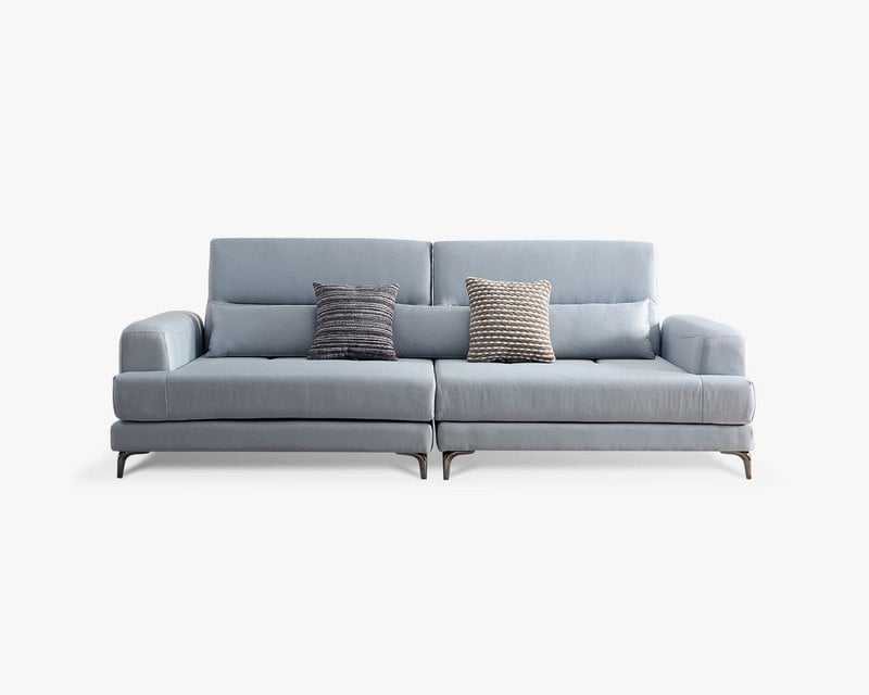 科羅拉 四人座涼感布沙發｜冰感涼感布 × 高密度彈力坐墊 × 十年骨架保固 – 擇木深耕系列