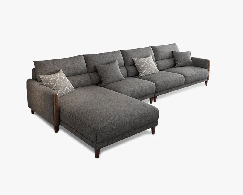 麗塔 L 型布沙發(四色可選)|方願