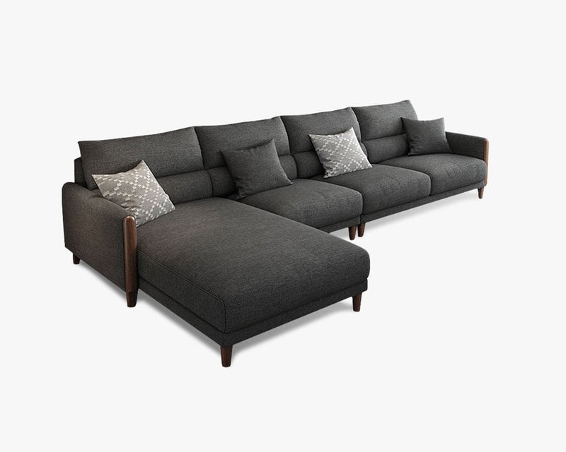 麗塔 L 型布沙發(四色可選)|方願