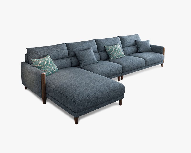 麗塔 L 型布沙發(四色可選)|方願