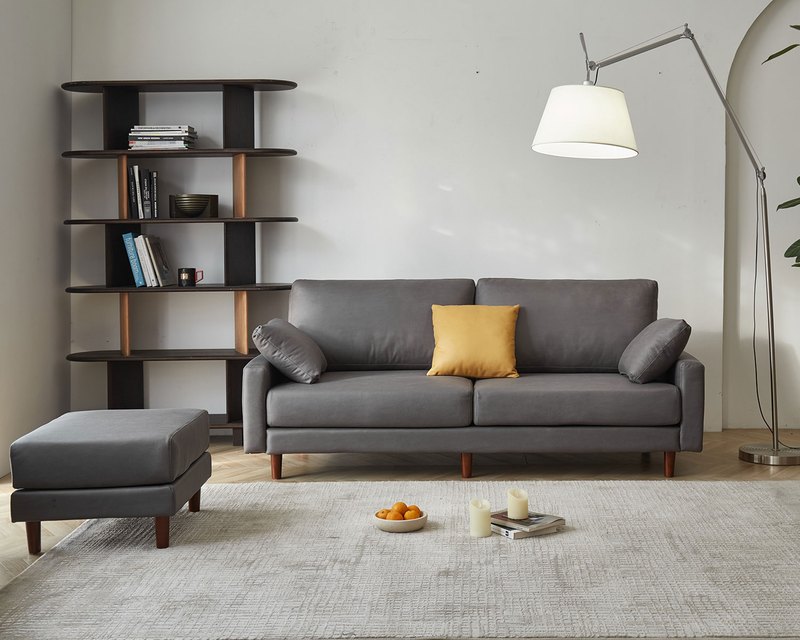 北歐美學 L 型布沙發｜科技布 × 獨立筒坐墊 × 可拆洗布套 – 方願系列