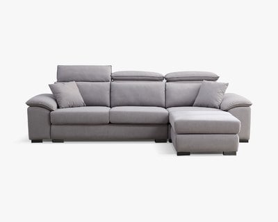 貝特默L型貓抓布沙發(二款)｜可調式頭靠 × 兩款機能扶手 × 耐磨防潑水–擇木深耕