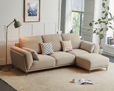 現場展示品出清-擇木深耕-芙蘿莉L型貓抓布沙發