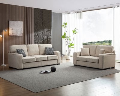 擇木深耕-索米爾2+3人座貓抓布沙發