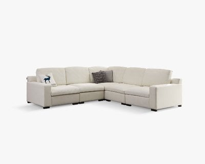 米蕾 貓抓布組合沙發｜防潑水耐磨 × 模組靈活拼接（白色／米白色二色可選）