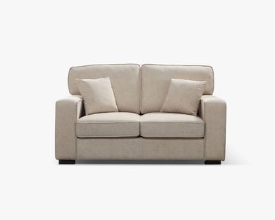 索米爾雙人座貓抓布沙發（淺米咖）｜擇木深耕