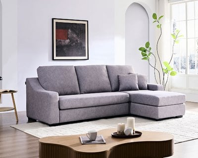 泰瑞莎 L 型布沙發（三色）｜方願