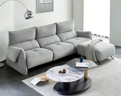 現場展示品出清-擇木深耕-米菲L型貓抓布沙發