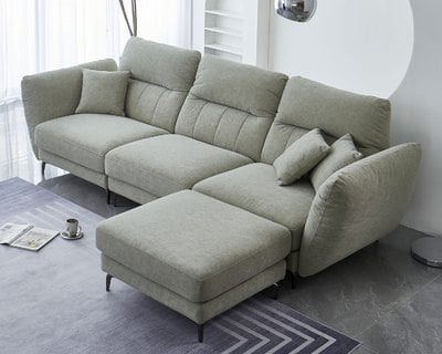 現場展示品出清-擇木深耕-弗莉達L型貓抓布沙發