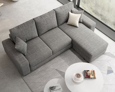 采軒 L 型布沙發 小宅最愛款｜可移動腳椅 × 小坪數合適 × 平價好入手 – 方願系列