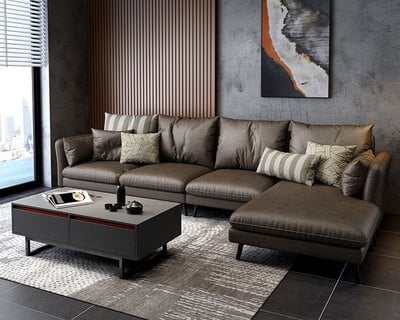 YKS-愛曼達L型布沙發(二色)