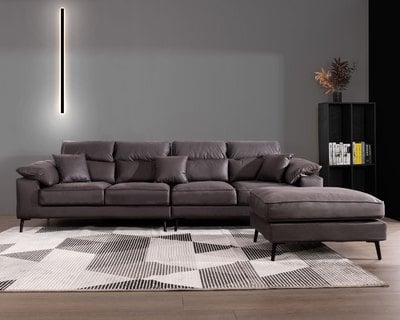 現場展示品出清-擇木深耕-安達曼L型布沙發