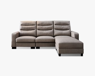 現場展示品出清-擇木深耕-喬堤L型貓抓皮收納沙發