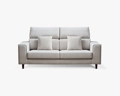 弗洛拉 三人座貓抓布沙發｜皮絨貓抓布 × 防潑水耐磨 × 獨立筒坐墊 – 擇木深耕