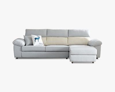 多麗絲 L型涼感布沙發｜清新機能涼感布 × 高密度彈力坐墊 × 可拆洗布套 – 擇木深耕系列