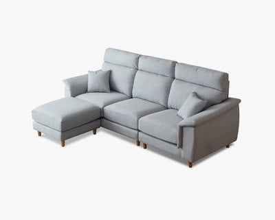 〔蕾貝卡 L 型涼感布沙發〕｜機能涼感紗 × 防潑水耐磨 × 左右型自由配置 – 擇木深耕