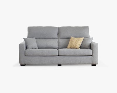 〔吉恩 三人座布沙發〕｜防潑水面料 × 加高靠枕 × 可拆洗布套 – 擇木深耕