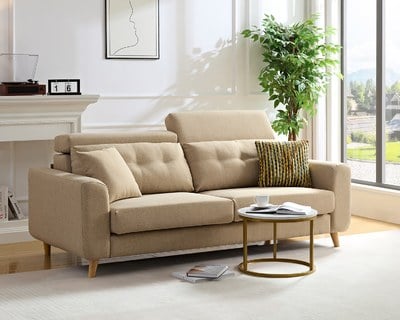 〔夏佐三人座涼感布沙發〕｜機能涼感紗 × 防潑水耐磨 × SGS 認證品質 – 擇木深耕