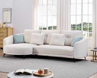 蕾佳娜 L 型貓抓布沙發 ｜ 防潑水 × 耐磨 × 左右型可選 – 擇木深耕