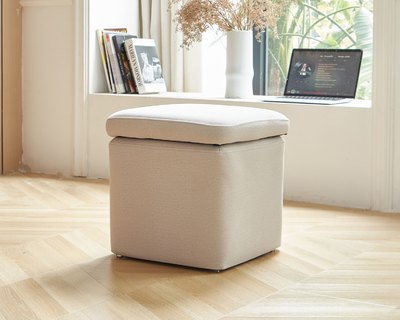 擇木深耕-嚕咪。方型收納貓抓布椅凳(四色)