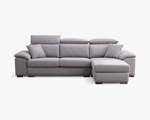 貝特默L型貓抓布沙發(二款)｜可調式頭靠 × 兩款機能扶手 × 耐磨防潑水–擇木深耕