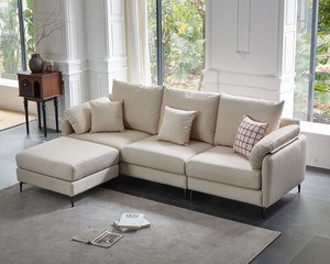 凡妮莎 L 型布沙發｜耐磨棉絨布 × 可拆洗布套 × 平價小宅首選 – 方願系列