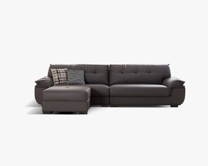 艾斯特 L 型皮沙發｜環保抗菌皮革 × 高彈坐墊 × 十年骨架保固 – 擇木深耕系列