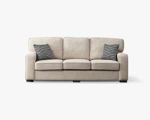 索米爾三人座貓抓布沙發（淺米咖）｜擇木深耕
