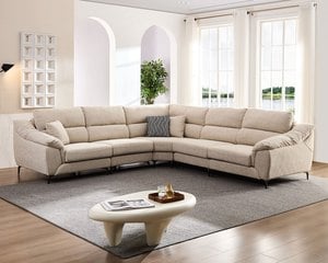 雷克雅 貓抓布組合沙發（米色／灰色）｜擇木深耕