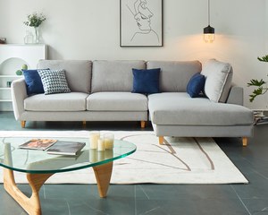 擇木深耕-北歐微光L型貓抓布沙發(左/右型)