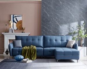 現場展示品出清-擇木深耕-桑塔那L型真皮沙發