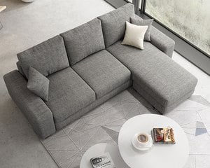 采軒 L 型布沙發 小宅最愛款｜可移動腳椅 × 小坪數合適 × 平價好入手 – 方願系列