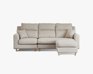 伊甸 L 型布沙發｜防潑水細亞麻布 × 移動式腳椅 × 多種擺放方式 – 擇木深耕