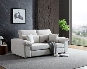 〔波恩 三人座貓抓布沙發〕｜比利時貓抓布 × 可調式頭靠 × 寬扶手設計 – 擇木深耕