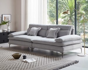 艾登 一字型貓抓布沙發｜舒柔貓抓布 × 羽絨＋高密度彈力坐墊 × 十年骨架保固 – 擇木深耕系列